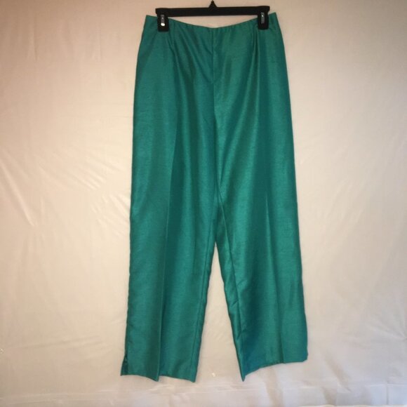 Collin Creek 2 PC Pant Suit Emerald Green Size 8 - Picture 10 of 16